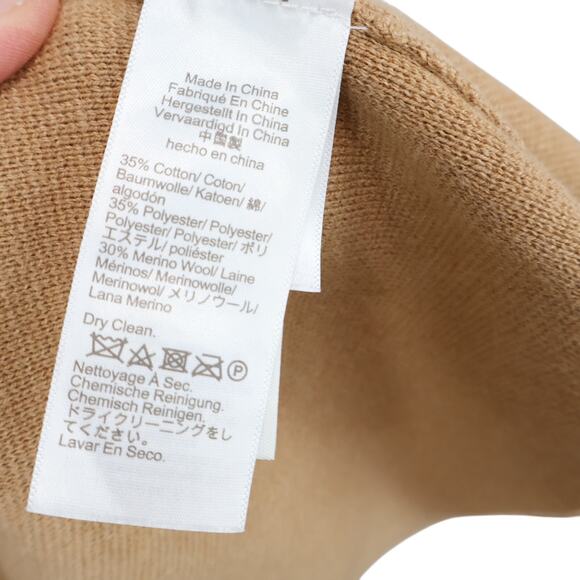 J.Crew Juliette Merino Wool Blend Collarless Sweater-Blazer In Camel Size Large - Picture 8 of 9